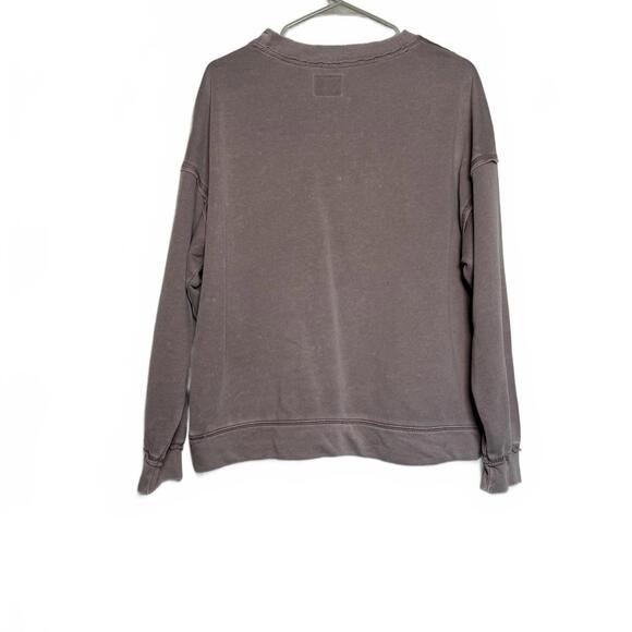 Free People movement Oversize Crewneck Sweatshirt with Pockets - Picture 3 of 5